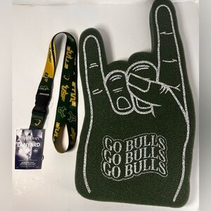 Lanyard-University Of South Florida-USF- Bulls. Lanyard & Foam Finger